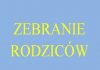 Zebrania z rodzicami